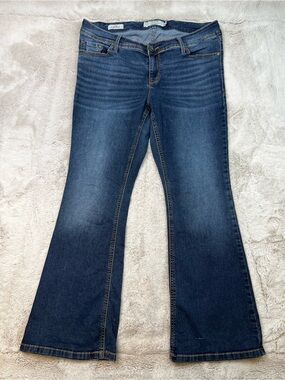 Torrid Luxe Slim Boot Womens Plus Size 14 Jeans Bootcut Flare Whiskers Dark